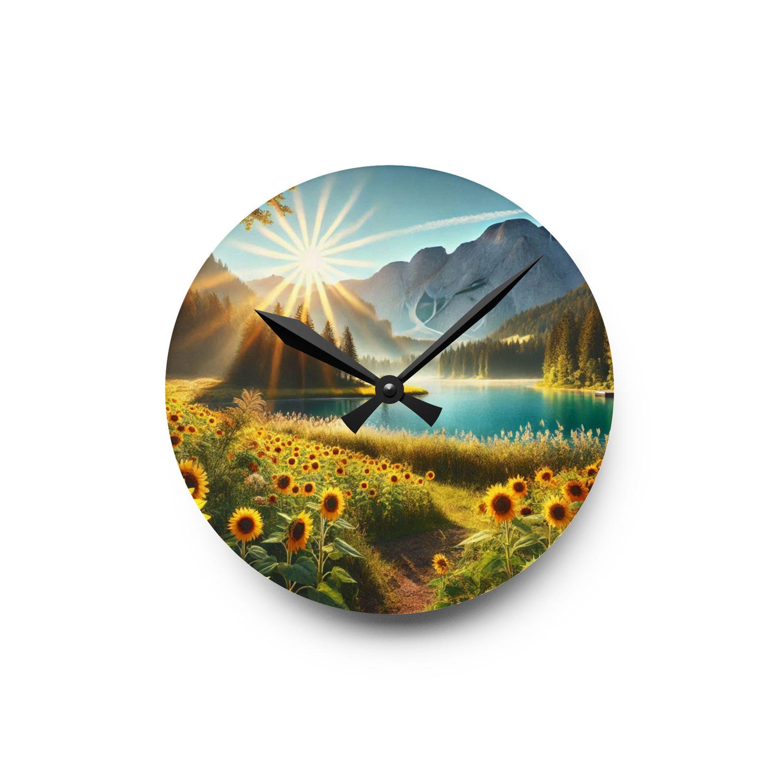 Picture of Nature-inspired Wall Clock, Rustic Home Decor, Gift for Nature Lovers ...