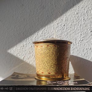 Coffee tin 1957 Jacobs coffee conical tin collector&#39;s item lidded storage tin Mid Century special edition 1950s