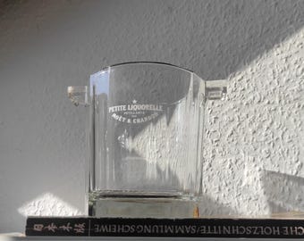 Moët & Chandon, France 1980s Ice Bucket Petite Liquorelle H 13 cm/5.12&quot; Diameter at top 12/16 cm/4.72&quot;/6.30&quot; ice bucket 1 kg
