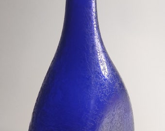 Vaso Carlo Nason Corosso 28 cm blu cobalto per Nason Moretti Murano anni '60 base 665 gr circa 12 x 7,5 cm