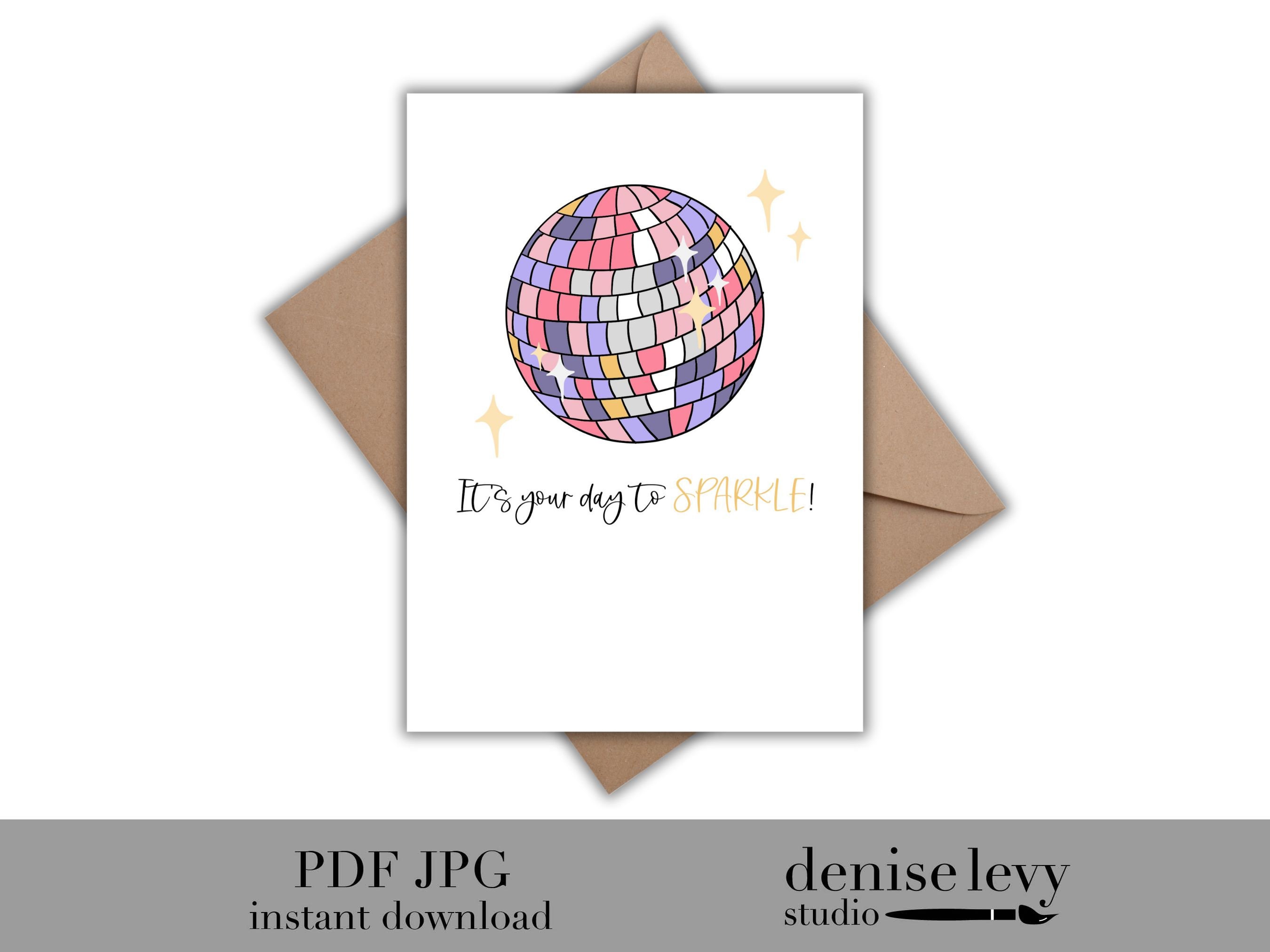 Disco Celebration Card Disco Celebration Card