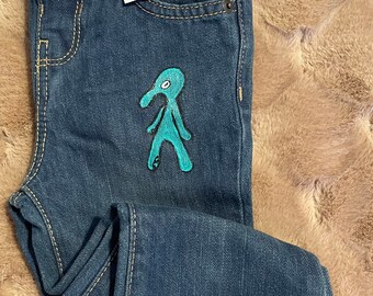 Jeans pour bébé Bob l'éponge 3T Jeans Squidward Bold and Brash