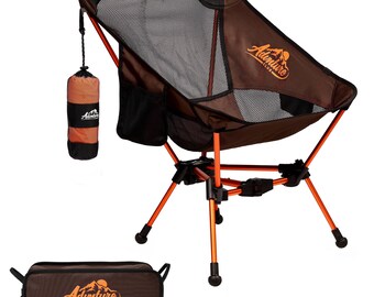 Backpack Chair with 3 Quick Dry Towels Compact and Lightweight Backpacking Chair- Breathable Mesh, Aluminum Alloy Frame, Loops & Pockets