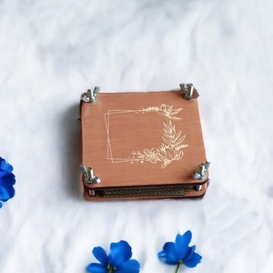 Prensa de hojas de bolsillo, prensa de flores de madera para herbario, kit de prensado de flores de bolsillo, regalo para jardineros, regalo de cumpleaños, regalo para el Día de la Madre, mg4