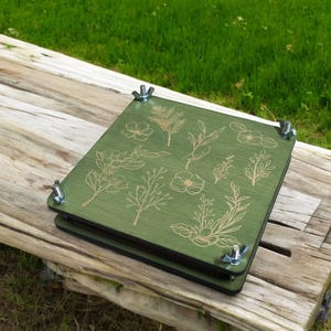 Kit de prensado botánico de bolsillo, regalo de cumpleaños, kit de conservación de flores para viajes, regalo de jardín, kit de prensado floral botánico, arte de herbario