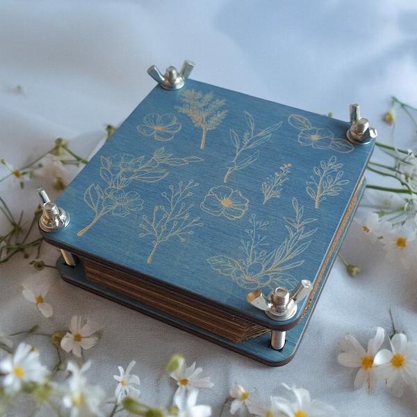 Pocket Flower Press Kit: Botanical Plant Press, Garden Gift