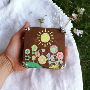 Mini prensa botánica para secar plantas y flores, regalo para el día de la madre, prensa de flores Bright Pocket, kit de bricolaje para prensa de flores, herbario, regalo de cumpleaños