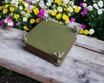 Pocket Flower Press Kit: Mini Botanical Herbarium, DIY Craft Gift
