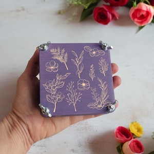 Regalo de cumpleaños, mini prensa botánica para secar plantas y flores, kit de prensa de bolsillo para flores, regalo de jardín, regalo para adultos, mg2 st