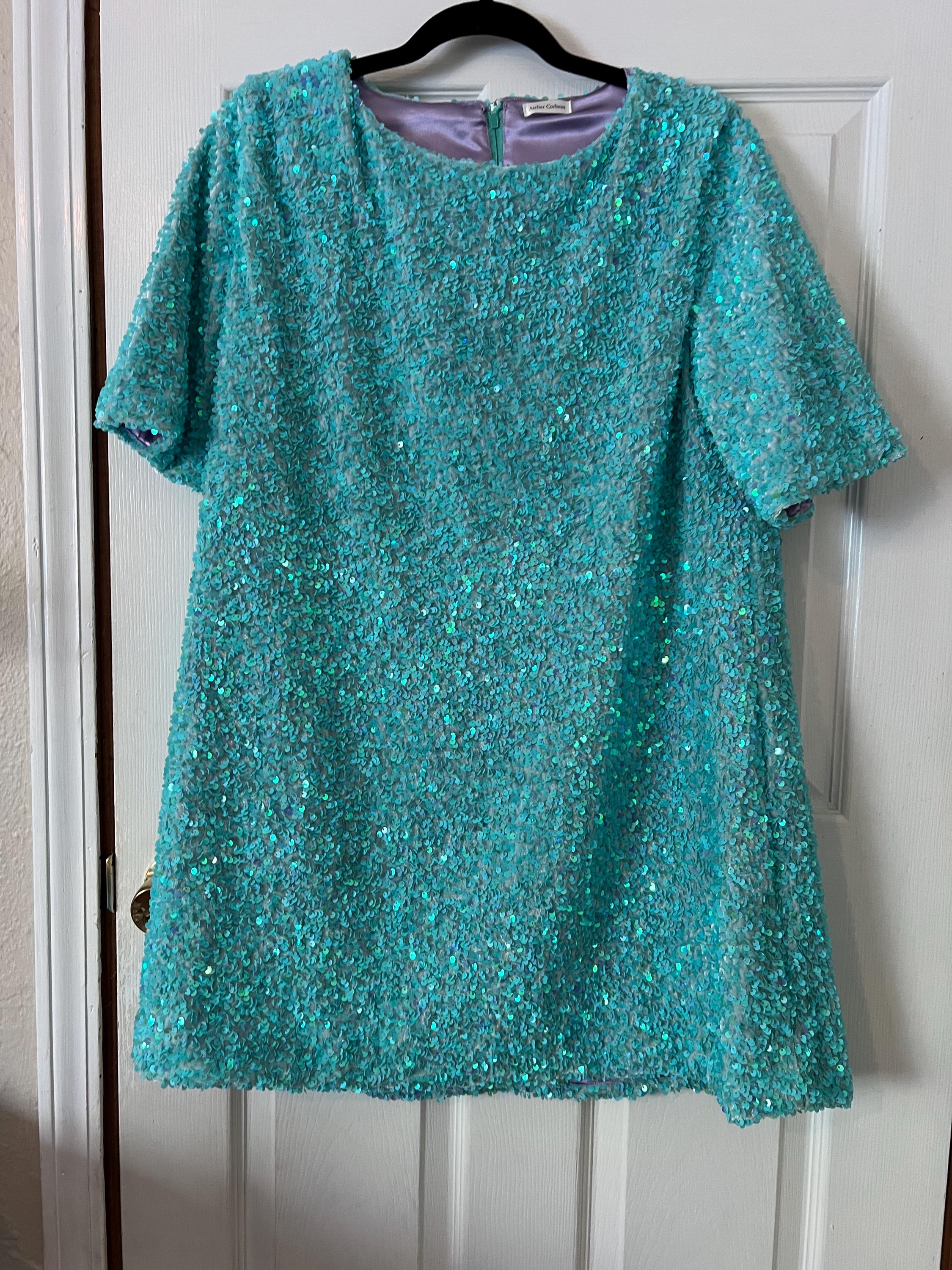 taylor swift t shirt sequin dress THIS IS NOT TAYLOR'S VERSION Custom sequin T-shirt #4 I made for  #theerastour  Merci @taylorswift @josephcassell1 