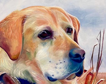 Custom Hand-Painted Pet Portrait on Canvas Paper