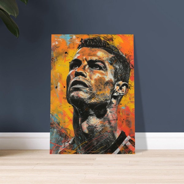 CR7 Poster: Cristiano Ronaldo in Action - Fußballlegende Wandkunst, Inspirierendes Sammlerstück, Perfekt für Fans & Dekor