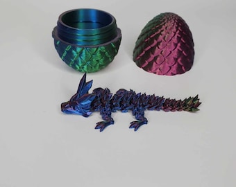 Baby crystal dragon with egg