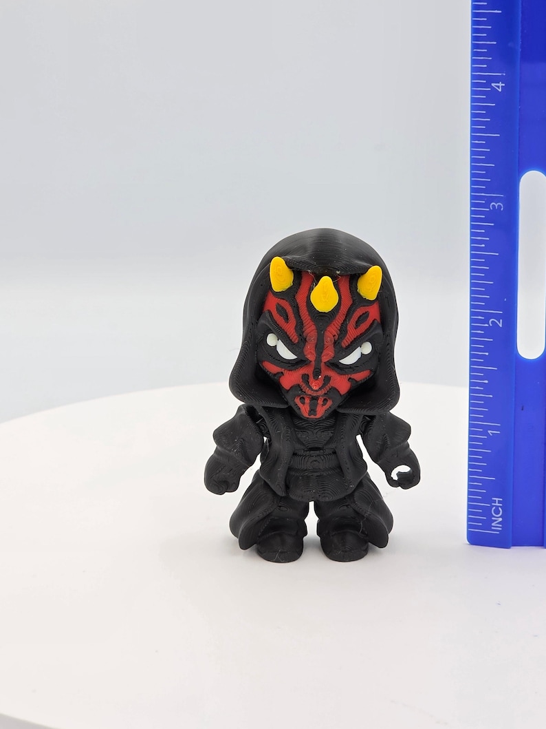 3D Printed Star Wars Mini Figures – Darth Vader, Yoda, Grogu & More Darth Maul