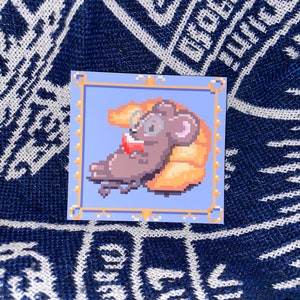 Cozy Mouse Pixel Art| Handmade |Art Print | Digital Art | Pixel Art | Mouse