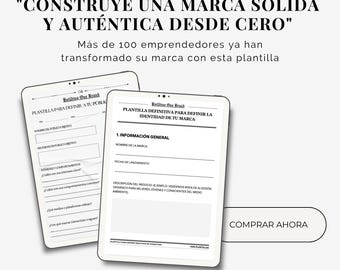 Brand Identity Template + Ideal Client Guide (Editable PDF)