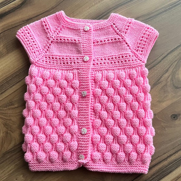 Tenue pour bébé, tenue pour enfants, bébé, fait main, tricot, gilet pour enfants, coton, vêtements pour enfants, tricoté main, cardigan, pour enfant, corde bio