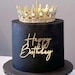 Script Happy Birthday Cake Charm| Cake Decal - Etsy