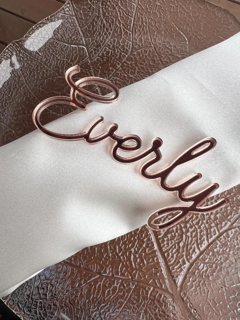 Custom Acrylic Wedding Place Cards: Personalized Party Decor - Etsy