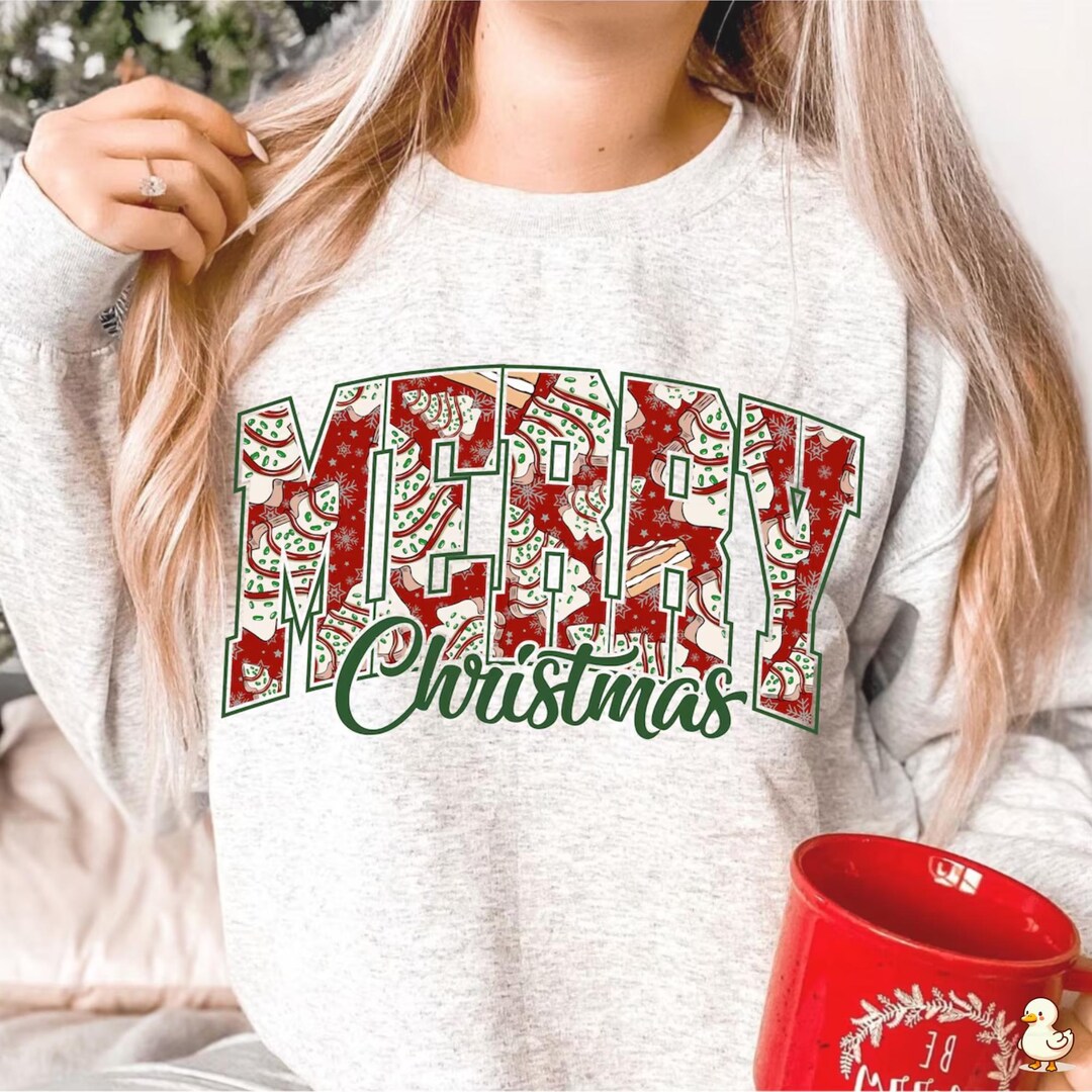 MERRY CHRISTMAS Round Neck Sweatshirt