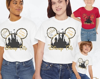 Individuelles Disney Trip Shirt, individuelles Micky Maus T-Shirt, personalisiertes passendes Disney Shirt, Disney Familien Shirt, Disney Familien Urlaub Shirt