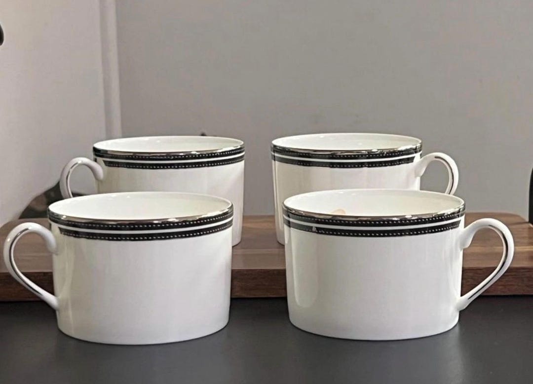 Lenox Kate Spade Union Street Tea Cup NEW! Set of