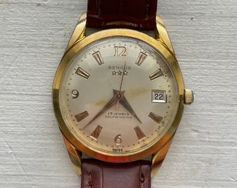 Vintage Benrus Zwitsers automatisch horloge uit de jaren 60