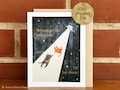 UFO Cat Card for anniversaries, friends, and valentine's day