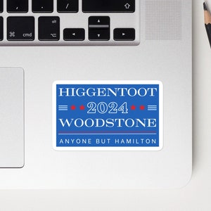 Ghosts Sticker For Election 2024 Ghosts US Isaac Higgentoot & Hetty Woodstone Ghosts CBS Merch
