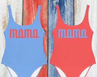 Mama 4. Juli Badeanzug für Mütter, personalisiertes Geschenk