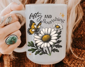 50th Birthday Mug For 50th Birthday Gift Vintage 50th Mug For 50 Year Old