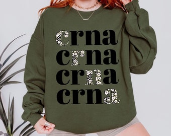 CRNA Sweatshirt for Nurse Anesthetist Gift Sweater For Anesthesia