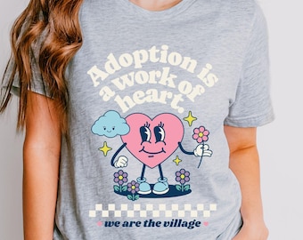 Camiseta de adopción para regalo de adopción Camisetas familiares del día de la adopción retro