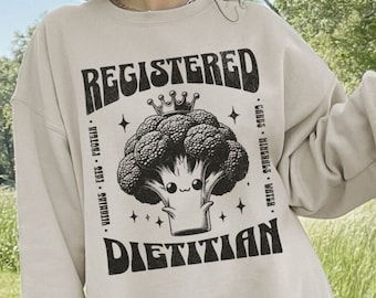 Geregistreerd diëtist sweatshirt voor diëtist cadeau RD shirt