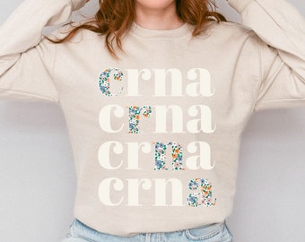 CRNA Sweatshirt for Nurse Anesthetist Gift Sweater For Anesthesia | C