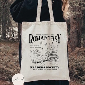 Romantasy Readers Society Tote Bag Romance Reader Tote Bag, Romance Book Lovers, Romance Book Gift,Bookish Gift,Book Lover Gift,Bookish Tote