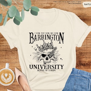Barrington University Shirt, The Ritual Shirt,Dark Romance Sweater,Spicy Book Shirt,Book Lover Gift,Book Club Tee,Bookish Tee,Fantasy Reader