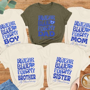 ALS Awareness Custom Shirt, I Wear Blue For, ALS Family Tee, Als Support Gift,ALS Warrior,Als Fighter,Survivor,Amyotrophic Lateral Sclerosis