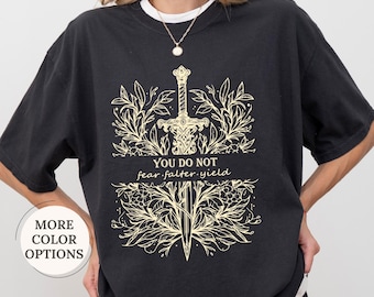 Comfort Colors® You Do Not Yield Throne Of Glass Shirt, Book Lover Shirt, Bookish Gift, Teacher Tee, Inspired, Bookworm, Fantasy Reading Tee