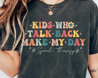 Comfort Colors® Speech Therapy Shirt, Speech Therapist Shirt, Speech Language Pathologist Gifts, SLP Tshirt, SLP Speech Therapist Gifts