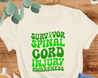 Survivor Spinal Cord Injury Awareness Shirt, Spinal Cord Awareness Tee, Spinal Cord Injury Shirt, Spinal Cord Tee,Spinal Cord Injury Warrior