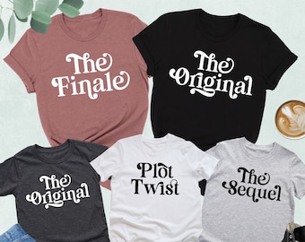 Matching Family Shirts,Siblings Shirts,Original Sequel Finale Plot Twist Tees,Matching Siblings,Kids And Parents Shirt,New Baby Announcement