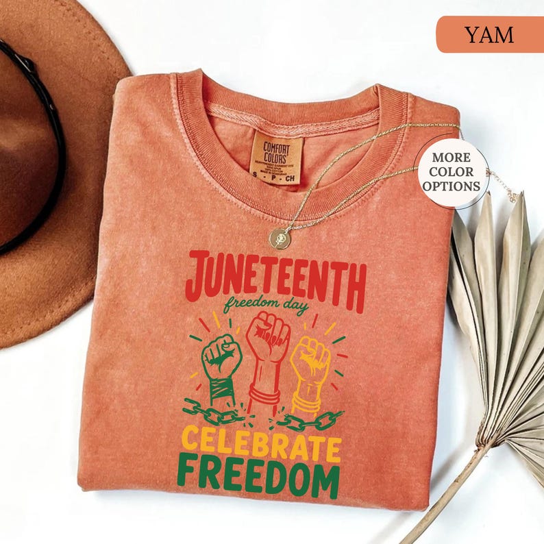 Comfort Colors® Juneteenth Freedom Day Shirt, Black History T-Shirt, Black Lives Matter Tee, Celebrate Freedom T-Shirt, Black Woman Gift Bild 8