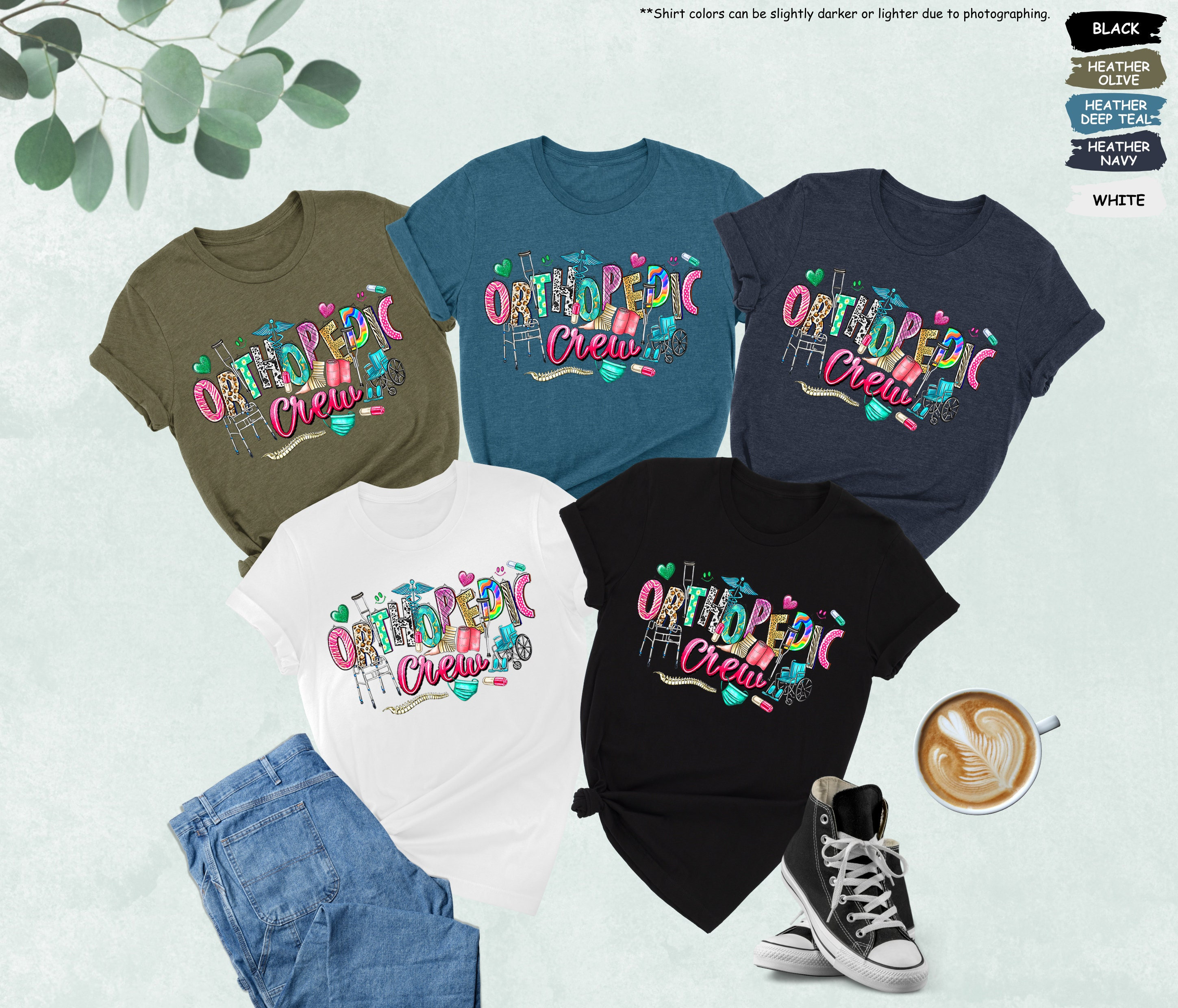 Orthopedische bemanning shirts, orthopedisch shirt, cadeau orthopedisch arts, shirt orthopedisch verpleegkundige, orthopedisch verpleegkundige shirt, orthopedisch team, orthopedisch shirt, cadeau cadeau, cadeau voor orthopedisch verpleegkundige