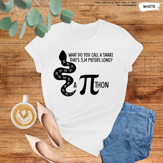 Funny Pi Day Shirt, Pithon Pi Shirt, Math Teacher Gift, Happy Pi Day Gift, Geometry Teacher Gift,Math Lover,Mathematician,Python,Science Tee