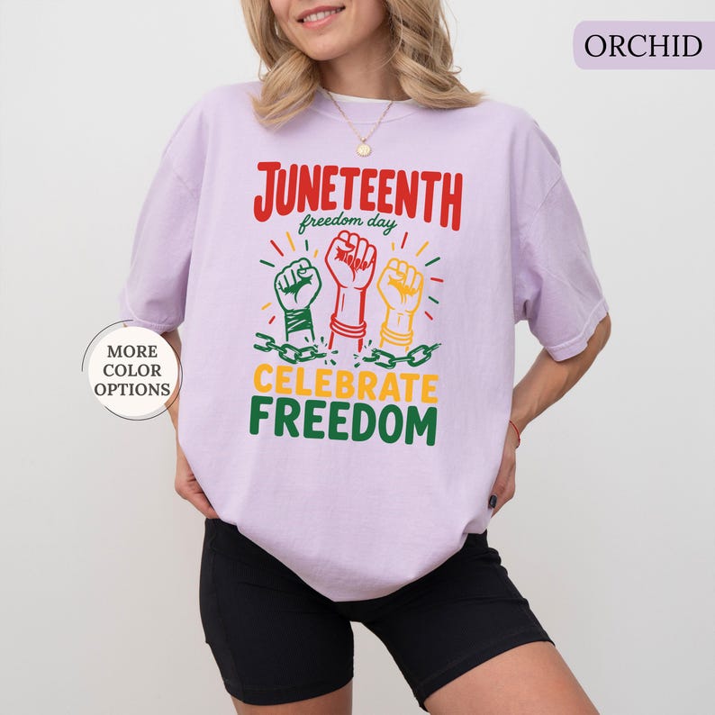 Comfort Colors® Juneteenth Freedom Day Shirt, Black History T-Shirt, Black Lives Matter Tee, Celebrate Freedom T-Shirt, Black Woman Gift Bild 17