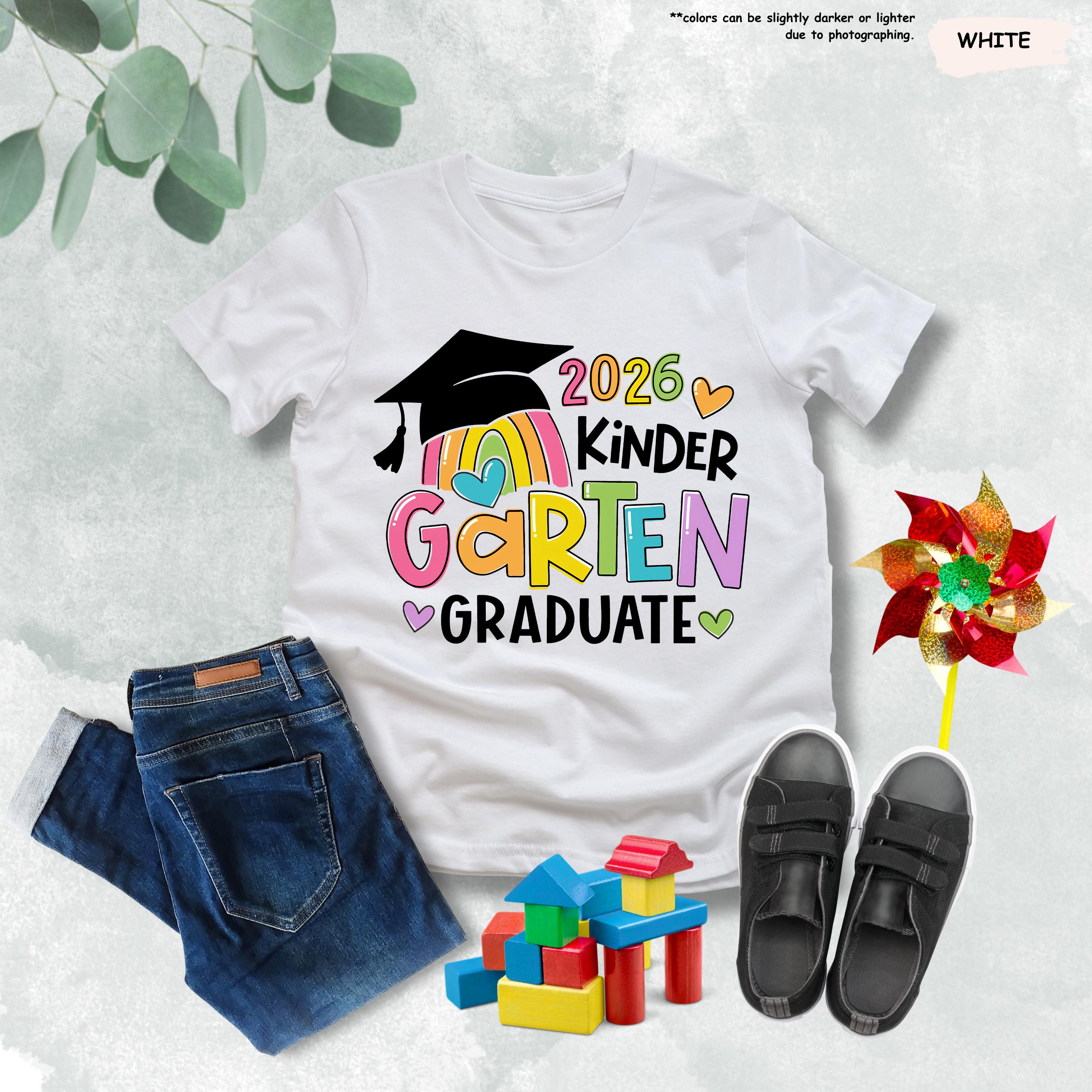 2026 Kindergarten Graduate Shirt, Kids Graduation Shirts, Kindergarten ...
