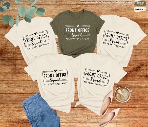Front Office Squad Shirts,Office Team Shirt,Front Office Crew,Front Office Tee,Office Staff Appreciation Gift,Administrative Assistant Gifts