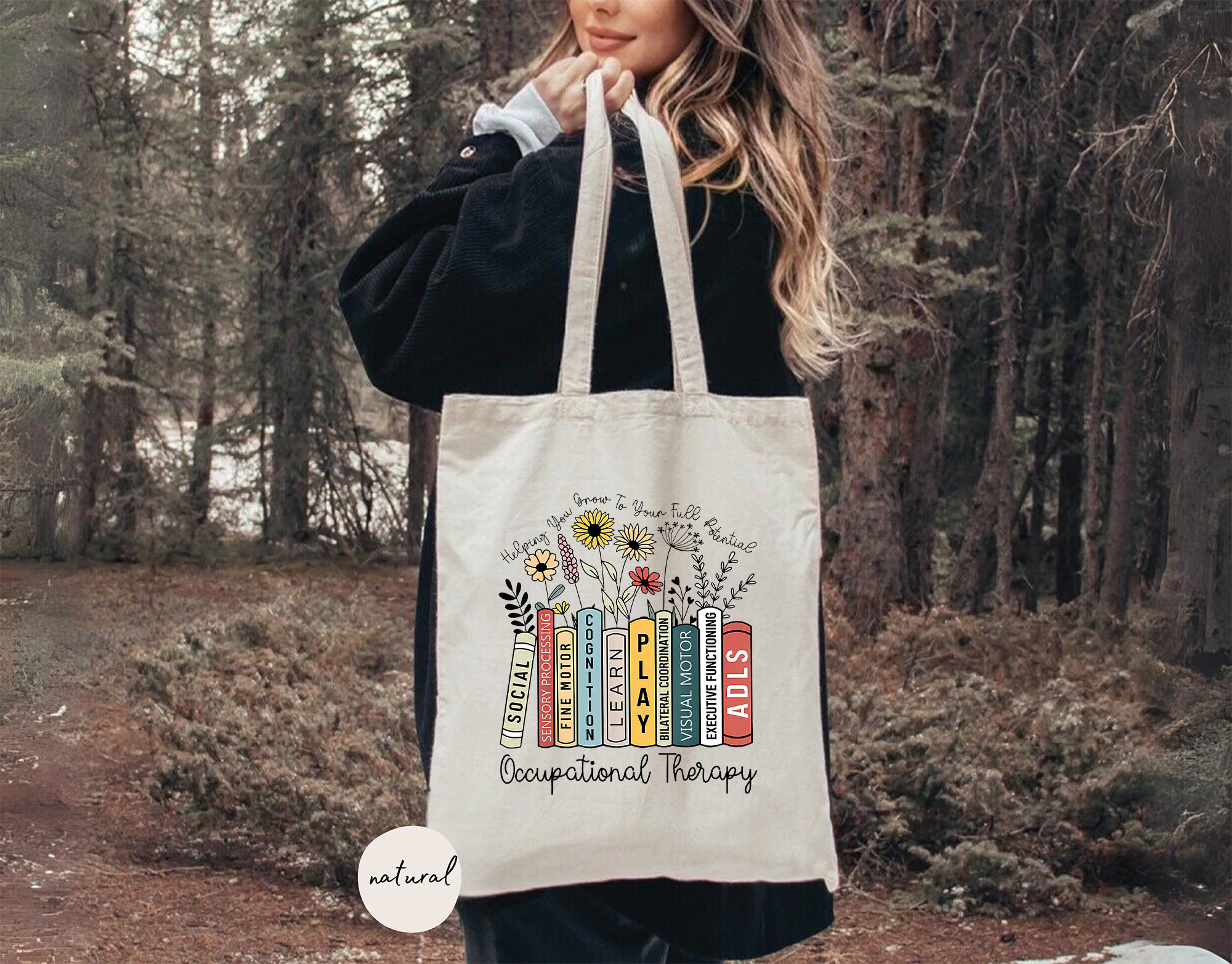 Occupational Therapy Tote Bag, Occupational Therapist Tote Bag,OT Tote Bag,OT Gifts,Occupational Therapy Gifts,OT Therapy,Gift For Therapist