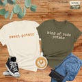 Funny Thanksgiving Couples Shirt, Sweet Potato Kind Of Rude Potato Shirt, Matching Thanksgiving Shirts, Thanksgiving Family, Fall Couple Tee